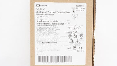 Covidien 86235 Shiley Oral/Nasal Tracheal Tube 3.5mm ID x 4.9mm OD - Box of 9